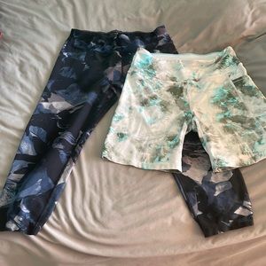 Calvin Klein Performance Bundle (3/4 leggings and bike shorts)